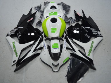 ABS Kit Carenatura Moto Honda CBR 600 RR 09-12 - Nero Bianco Verde Hannspree