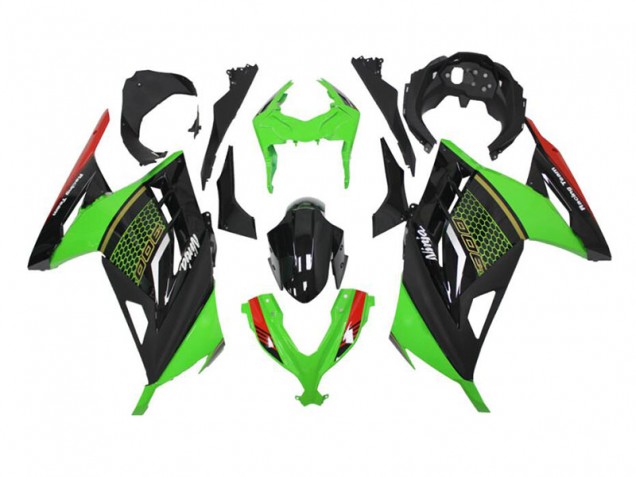 ABS Kit Carenatura Moto Kawasaki EX300 13-16 - Verde Nero