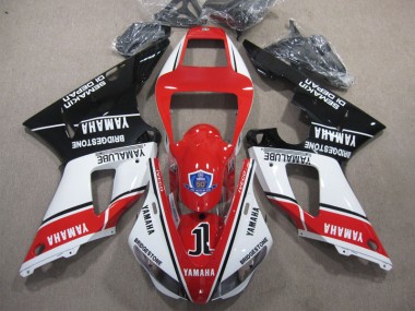 ABS Kit Carenatura Moto Yamaha R1 09-11 - Rosso Bianco Nero