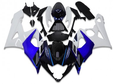 ABS Kits Carenatura Moto Suzuki GSXR 1000 K5 05-06 - Blu Bianco