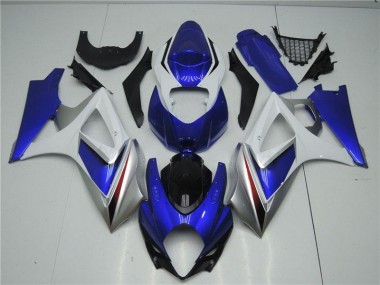 ABS Kits Carenatura Moto Suzuki GSXR 1000 K7 07-08 - Blu Bianco