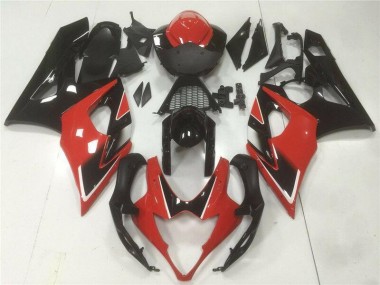 ABS Moto Plastica & Carene Suzuki GSXR 1000 K5 05-06 - Rosso Nero