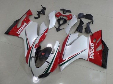 ABS Moto Plastica & Moto Carena Ducati 1199 11-14 - Bianco Rosso