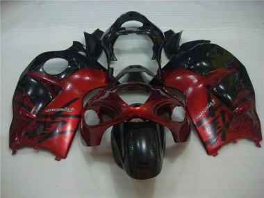 ABS Moto Plastica & Moto Carena Suzuki GSXR 1300 Hayabusa 96-07 - Rosso Nero