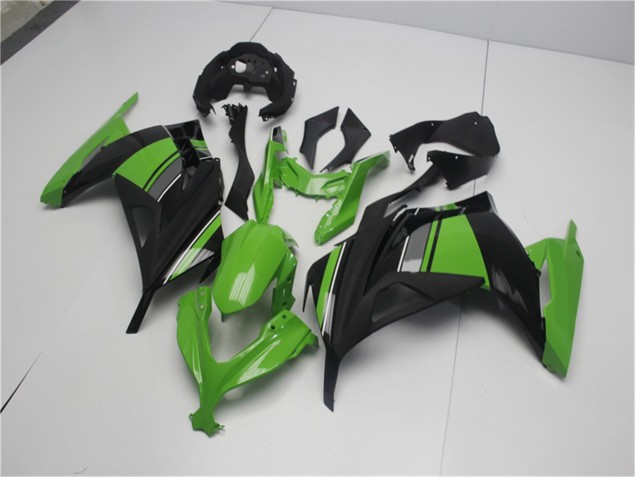 ABS Plastica Moto & Carenatura Moto Kawasaki EX300 13-16 - Verde Nero