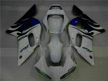 ABS Plastica Moto Yamaha R6 98-02 - Bianco Blu