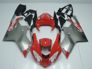 Carene Moto Aprilia RSV 1000 03-06 - Argento & Rosso