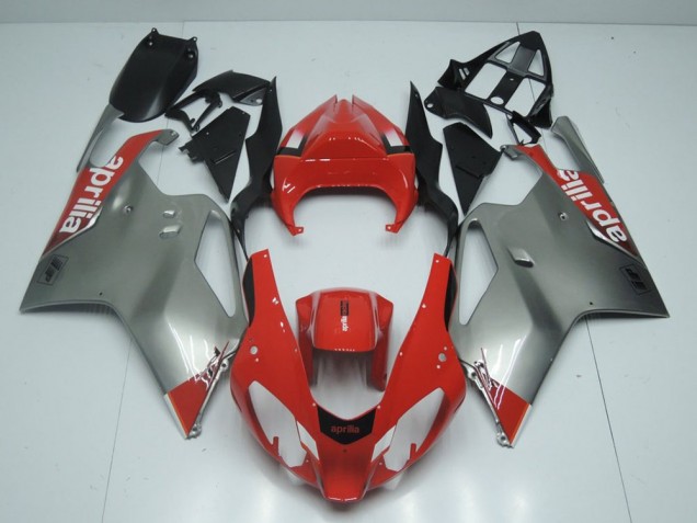 Carene Moto Aprilia RSV 1000 03-06 - Argento & Rosso