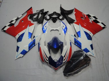 Carene Moto Ducati 1199 11-14 - Bianco Blu Rosso