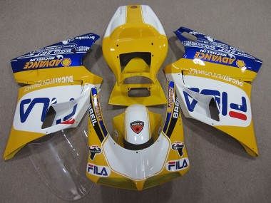 Carene Moto Ducati 748 93-05 - Giallo Bianco Fila