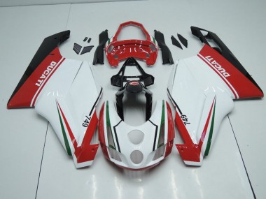 Carene Moto Ducati 749 999 03-04 - Bianco Rosso con Coda Open