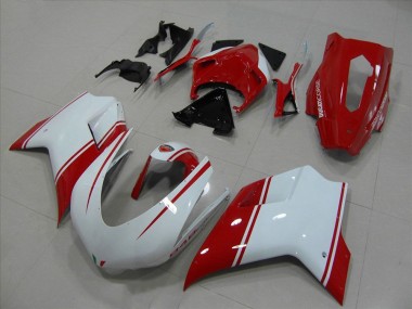 Carene Moto Ducati 848 1098 1198 07-14 - Bianco & Rosso Corsa Versione