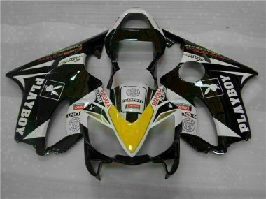 Carene Moto Honda CBR 600 F4i 01-03 - Giallo Argento Nero Playboy