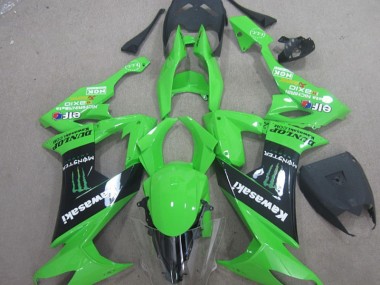 Carene Moto Kawasaki ZX10R 08-10 - Verde Nero Monster