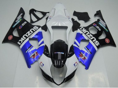 Carene Moto Suzuki GSXR 1000 K3 03-04 - Blu Bianco & Nero