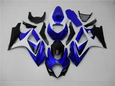 Carene Moto Suzuki GSXR 1000 K7 07-08 - Blu Bianco Nero