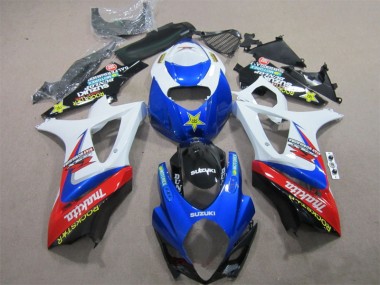 Carene Moto Suzuki GSXR 1000 K7 07-08 - Blu Bianco Rockstar