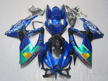 Carene Moto Suzuki GSXR 1000 K7 07-08 - Blu Nero Verde Jomo