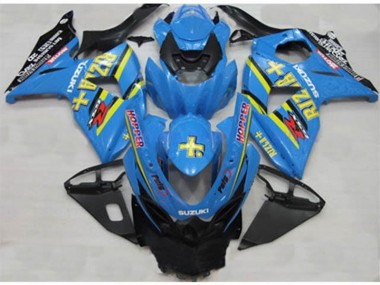 Carene Moto Suzuki GSXR 1000 K9 09-16 - Blu Rizla Hopper