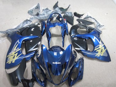 Carene Moto Suzuki GSXR 1300 Hayabusa 08-19 - Blu Bianco Oro Decal