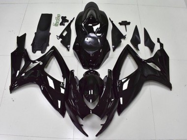 Carene Moto Suzuki GSXR 600 / 750 K6 06-07 - Lucido Nero