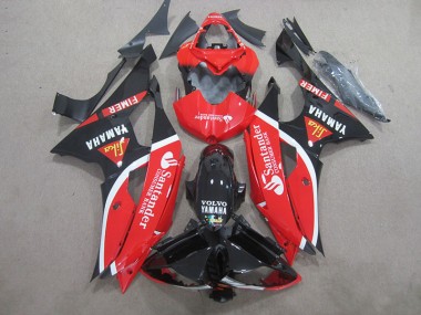 Carene Moto Yamaha R6 08-16 - Nero Rosso Bianco Santander