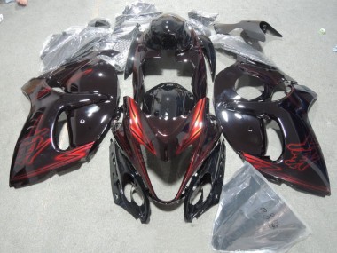 Kit Carenatura Iniezione Suzuki GSXR 1300 Hayabusa 08-19 - Nero Rosso