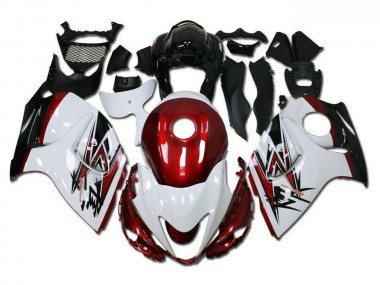 Kit Carene Suzuki GSXR 1300 Hayabusa 08-19 - Bianco Rosso