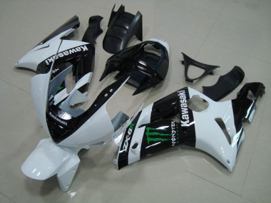 Kit Completo Carenatura Moto ABS Kawasaki ZX6R 03-04 - Bianco Monster