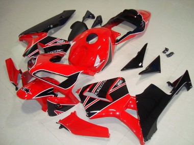 Kits Carenatura Motocicletta Completo ABS Honda CBR 600 RR 03-04 - Rosso Nero