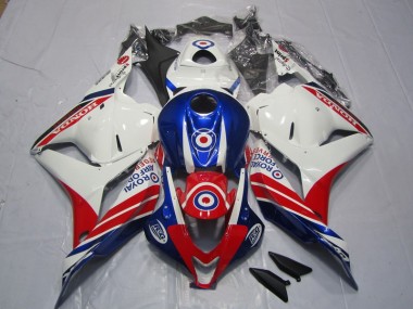 Plastica Moto Honda CBR 600 RR 09-12 - Bianco Blu Rosso